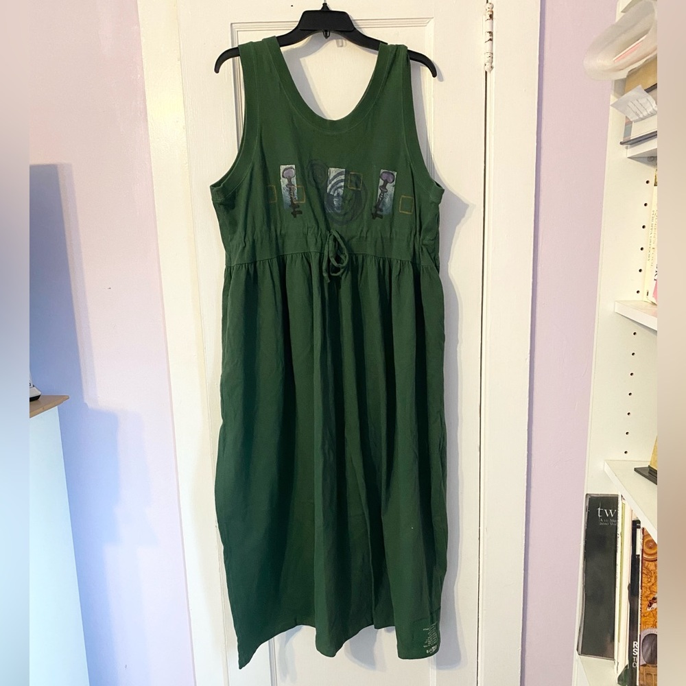 Blue Fish green dress.